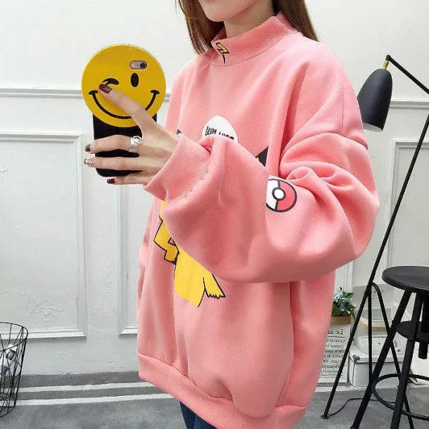 Stylisher Pokemon Pikachu Sweater Uberlange