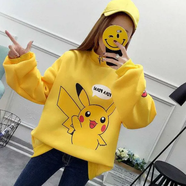 Stylisher Pokemon Pikachu Sweater Uberlange