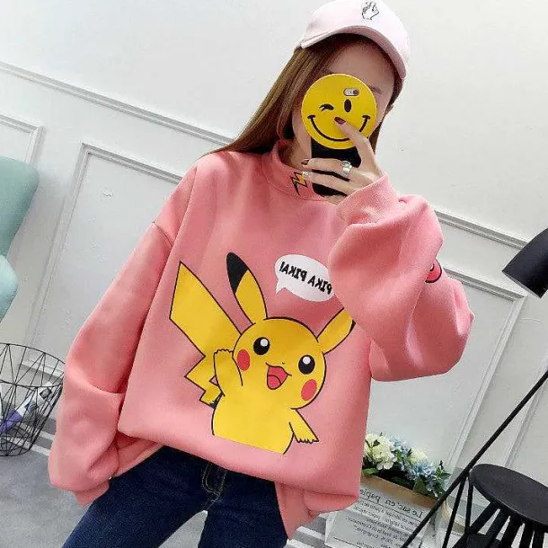 Stylisher Pokemon Pikachu Sweater Uberlange