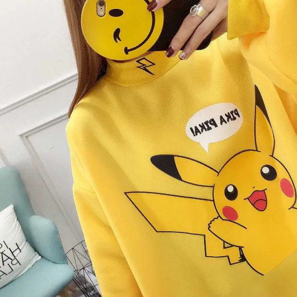 Stylisher Pokemon Pikachu Sweater Uberlange