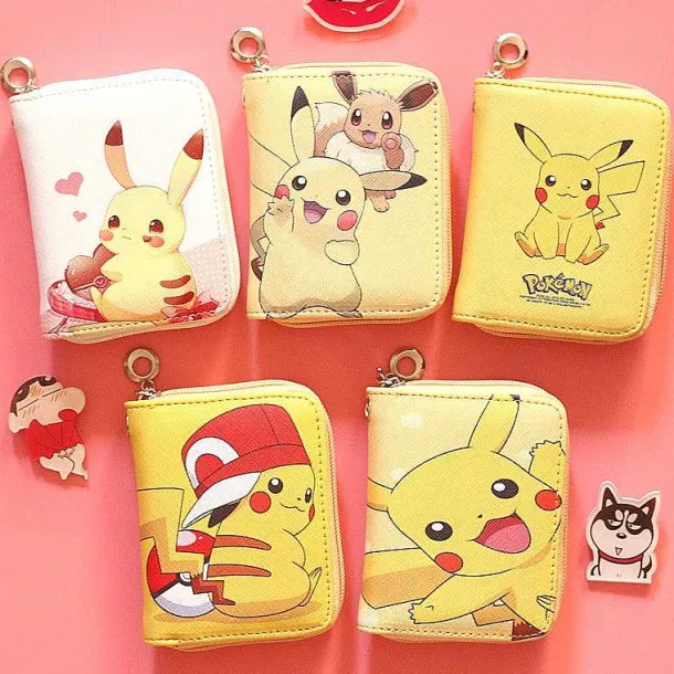 Suses Pokemon Portemonnaie Mit Pikachu Aufdruck In Verschiedenen Motiven