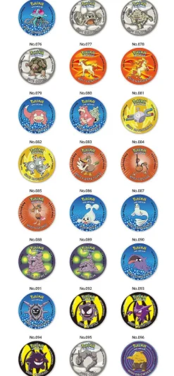 Tazos Pokemon 160 Runde Pogs 2000Er Edition Mit Box