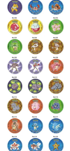 Tazos Pokemon 160 Runde Pogs 2000Er Edition Mit Box