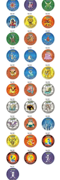 Tazos Pokemon 160 Runde Pogs 2000Er Edition Mit Box