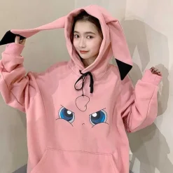 Toller Pikachu, Glumanda, Schiggy Oder Enton Pokemon Oversize Hoodie Pullover