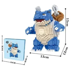 Turtok Blastoise Klemm-Baustein Spielzeug Figur (1980 Bausteine)