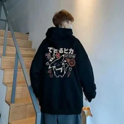 Unisex Oversize Hoodie Mit Pokemon Backprint