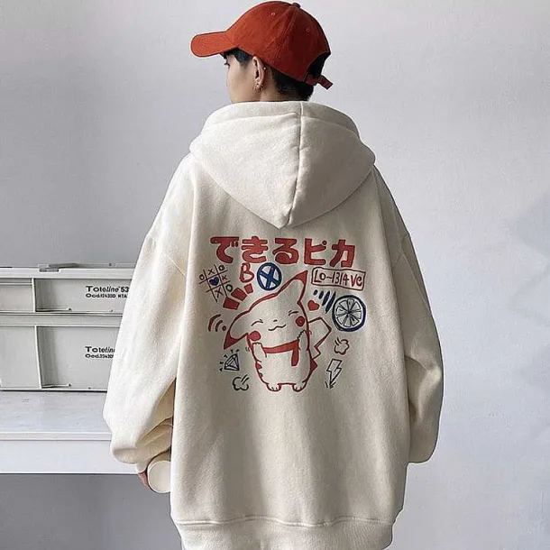 Unisex Oversize Hoodie Mit Pokemon Backprint