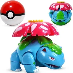 Venusaur / Bisaflor Spielzeug Figur Mit Pokeball