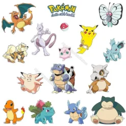 Wandsticker In Verschiedenen Pokemon Motiven