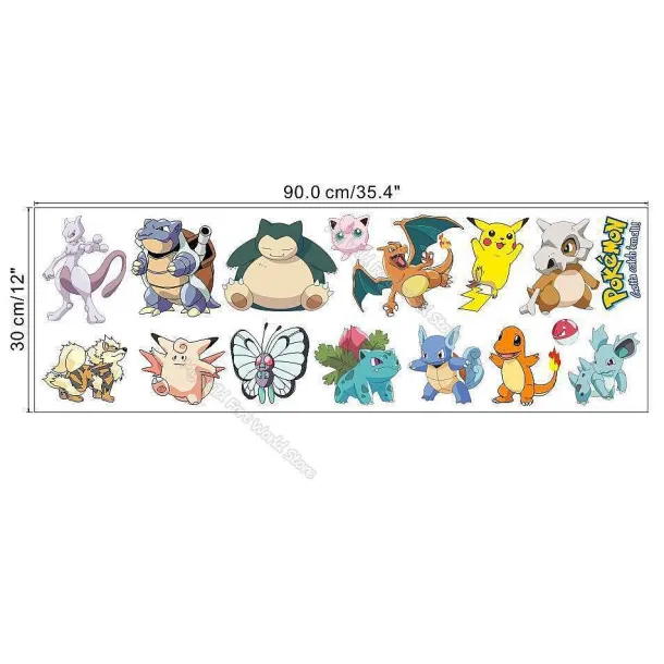 Wandsticker In Verschiedenen Pokemon Motiven