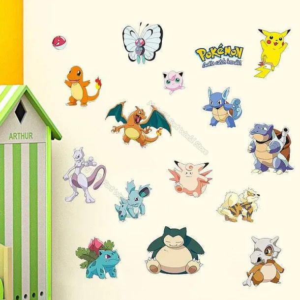 Wandsticker In Verschiedenen Pokemon Motiven