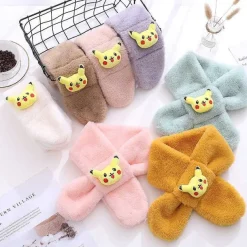 Weicher Schal Fur Kinder Mit Pikachu Motiv