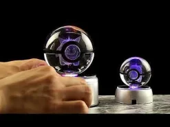 Wundervoller Pokemon Crystal Pokeball - Led Beleuchtung - Viele Motive