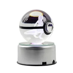 Wundervoller Pokemon Crystal Pokeball - Led Beleuchtung - Viele Motive