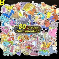 80X Pokemon Aufkleber
