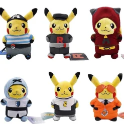 6X Pokemon Pikachu Cosplay Plusch (Ca. 20Cm) Team Rocket