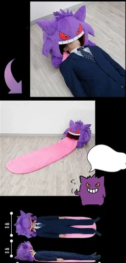 Xxl Pluschfigur Pokemon Gengar Mit Ausrollbarer Zunge (Ca. 45Cm)
