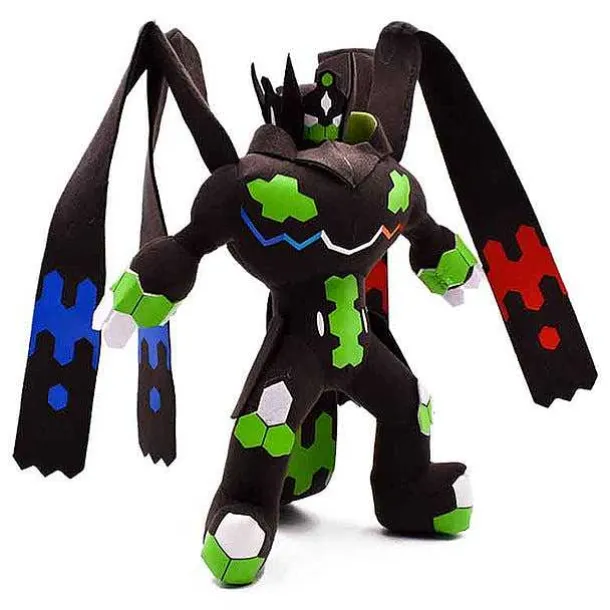 Zygarde & Roter Solgaleo Stoff Pokemon (Ca. 25Cm / 33Cm)